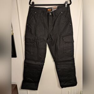 Timberland Pro Gridflex Lined Canvas Men's Black Cargo Pants 36x32